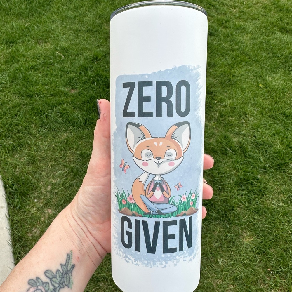 White Fox Design Tumbler